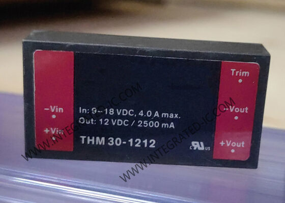 Konverter Medis THM30-1212 30W DC/DC dengan Isolasi 5000 VAC dan Rentang Tegangan Input Lebar 2:1
