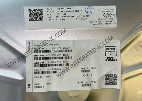 ACS733KLATR-40AB-T 1MHz Bandwidth 40A Penginderaan Arus Sensor Efek Hall Terisolasi Secara Galvanis IC SOIC-16