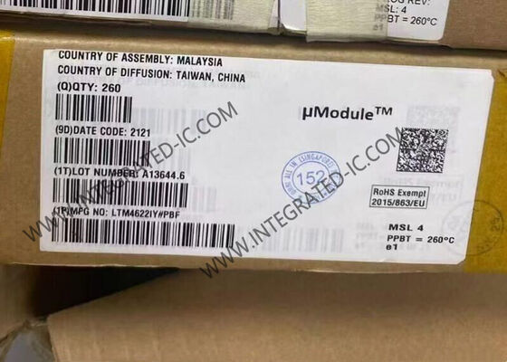 LTM4622IY Integrated Circuit Chip Dual 2.5A Output Ultrathin 1.82mm Package DC/DC μModule Regulator dengan Wide 3.6V hingga 20V Input Range