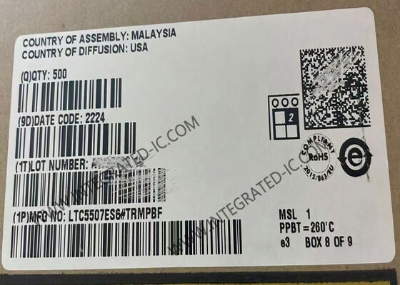 LTC5507ES6 RF Power Detector Integrated Circuit Chip dengan Frekuensi 100kHz hingga 1GHz dan Listrik Operasi 550μA Rendah