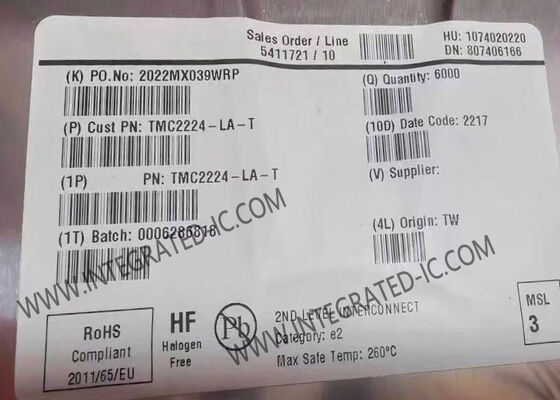 Chip sirkuit terintegrasi TMC2224-LA 2-Phase Ultra-Silent Stepper Motor Drivers QFN-28