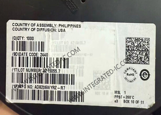 Chip Sirkuit Terpadu AD8206WYRZ Penguat Diferensial Pasokan Tunggal 42V dengan Bandwidth 100 kHz dan Suhu Operasi -40°C hingga +125°C dalam Paket SOIC-8