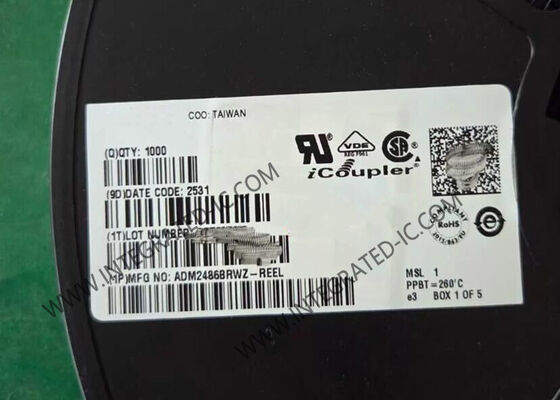 ADM2486BRWZ Integrated Circuit Chip 2.5kV Sinyal Terisolasi Kecepatan Tinggi 20Mbps Half Duplex RS-485 Transceiver