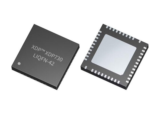 XDP730-001 Integrated Circuit Chip Stackable 30A 1.5mΩ Sekring Elektronik Dengan Antarmuka PMBus