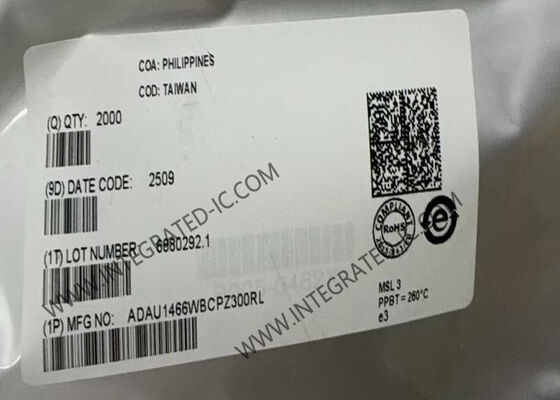 ADAU1466WBCPZ300RL Mikrokontroler MCU SigmaDSP Kompak Digital Audio Processor Dengan Memori Internal yang Perluasan