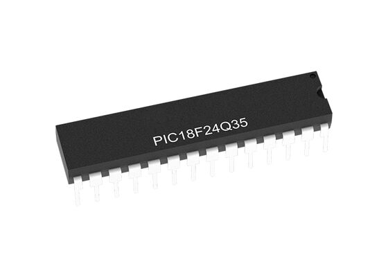 PIC18F24Q35-E/SP Mikrokontroler MCU 8-Bit 64MHz 1.8V hingga 5.5V MCU Untuk elektronik otomotif