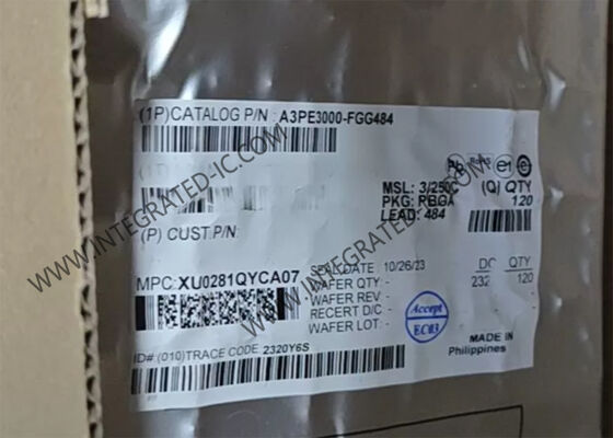 A3PE3000-FGG484 ProASIC3E Flash FPGA dengan kecepatan 350 MHz, 341 I/O, dan 3000000 Gate