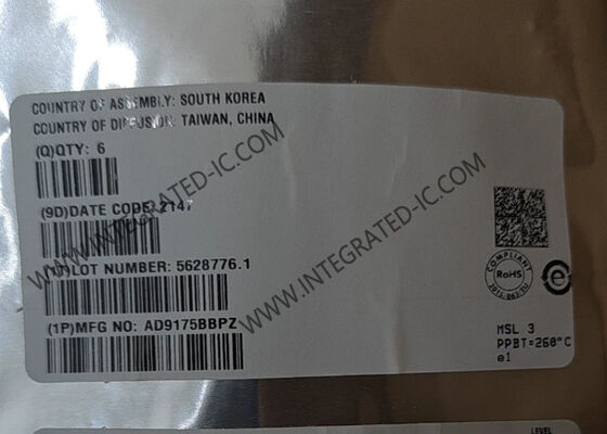 Chip Sirkuit Terintegrasi AD9175BBPZ 12.6GSPS RF Konverter Digital Ke Analog BGA-144