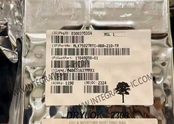IC Sensor VGA TOF MLX75027RTC-ABA-210-TR Grade Otomotif dengan Resolusi 640x480 dan 120 FPS
