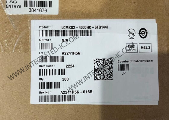 Chip FPGA Field Programmable Gate Array Lcmxo2-4000hc-6tg144i dengan Kecepatan 388MHz 540LAB dan Paket Tqfp144
