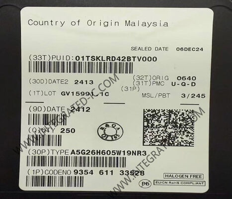 A5G26H605W19NR3 Integrated Circuit Chip N-Channel Enhancement MOSFET Transistor 85 W untuk 2496 sampai 2690 MHz dengan impedansi terminal tinggi