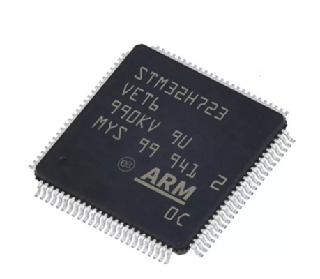 Chip Sirkuit Terpadu STM32H723VET6 STM32 Kinerja Tinggi MCU STM32H7 LQFP100