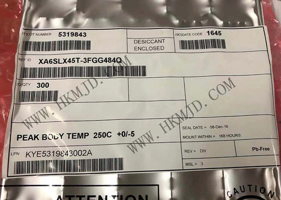 FBGA484 Chip Otomotif XA6SLX45T-3FGG484Q XA6SLX45T FPGA IC Kinerja Tinggi