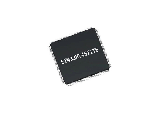 Chip Sirkuit Terpadu STM32H745IIT6 32Bit Dual Core ARM Cortex-M4 IC Mikrokontroler