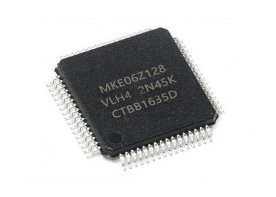 48MHz MKE06Z128VLH4 32Bit Mikrokontroler Inti Tunggal IC LQFP64 Pemasangan Permukaan