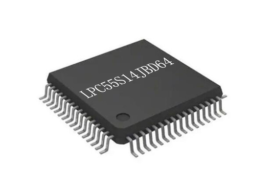 Efisiensi Tinggi LPC55S14JBD64 Arm Cortex M33 Mikrokontroler IC HTQFP64 IC Chip