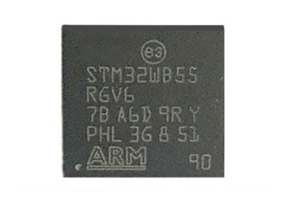 6dBm Mikrokontroler MCU STM32WB55RGV6 68VFQFN Dual Core Multiprotocol MCU Nirkabel