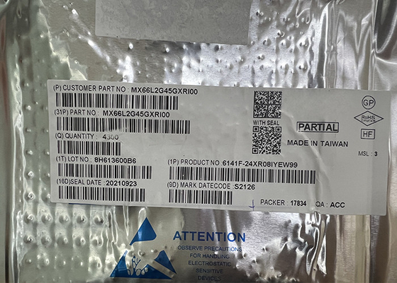 IC Chip 24-TBGA Surface Mount MX66L2G45GXRI00 2Gbit FLASH NOR IC Memori