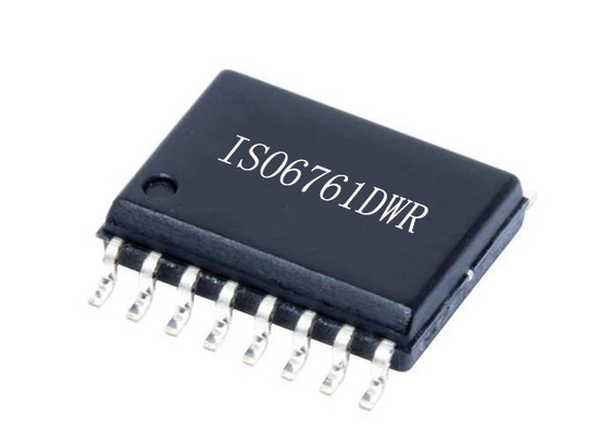 Chip Sirkuit Terpadu ISO6761DWR Isolator Digital Reinforced Enam Saluran 16-SOIC