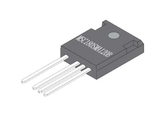 Chip Sirkuit Terpadu MSC180SMA120B 1200V SiC MOSFET Transistor TO-247-4
