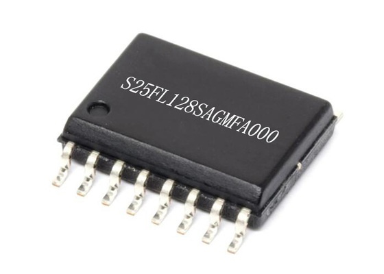 IC Memori Flash NOR S25FL128SAGMFA000 16-SOIC 128Mbit Chip Sirkuit Terpadu