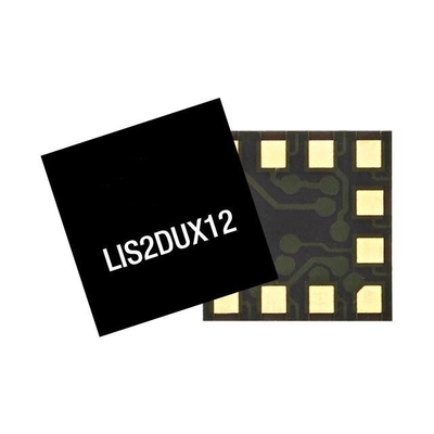Sensor IC LIS2DUX12TR Tenaga Ultra Rendah 3-Axis Smart Accelerometer Sensor Gerak 12-LGA