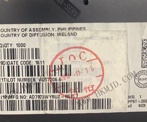 Integrated Circuit Chip AD7923WYRUZ 4-Channel 200 kSPS 12-Bit ADC Dengan Sequencer