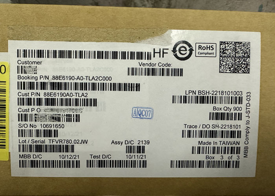 Ethernet IC 88E6190-A0-TLA2C000 11 Port Ethernet Switch IC Paket BGA
