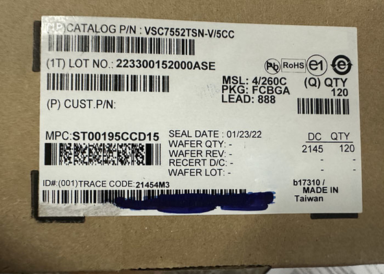 IC Ethernet VSC7552TSN-V/5CC Telekomunikasi IC Ethernet Switch 888-FCBGA