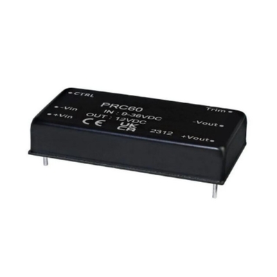 Chip sirkuit terintegrasi PRC60-48-S24 output ganda Modul terisolasi DC DC Converter