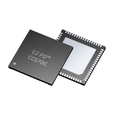 Chip sirkuit terintegrasi CYPD727268LQXQT Dual-Port USB-C Power Delivery dan DC-DC Controller