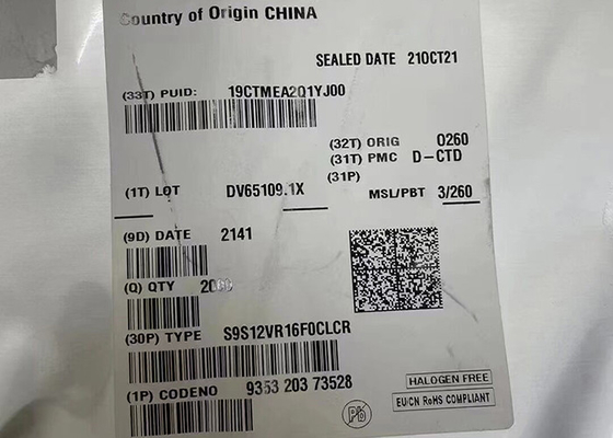 Microcontroller MCU S9S12VR16F0CLCR 25MHz S12VR Microcontroller Sinyal Campuran 32-LQFP