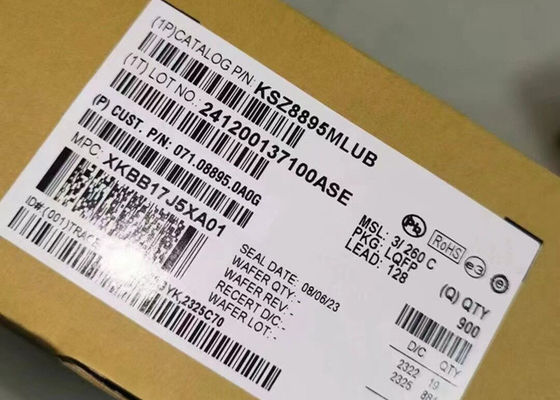 Ethernet IC KSZ8895MLUB Integrated 5-Port Otomotif Ethernet Switch LQFP-128