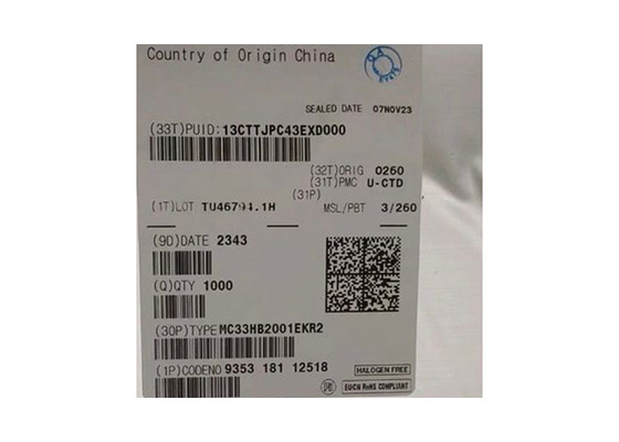 Chip sirkuit terintegrasi MC33HB2001EKR2 10A Pengemudi Motor DC yang disikat