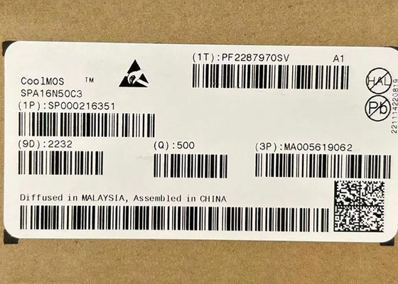 Chip Sirkuit Terpadu SPA16N50C3 560V N-Channel Power MOSFET Transistor TO-220-3