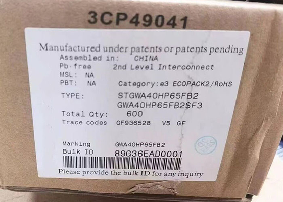 STGWA40HP65FB2 Integrated Circuit Chip 650V High Speed HB2 Seri IGBT Transistor