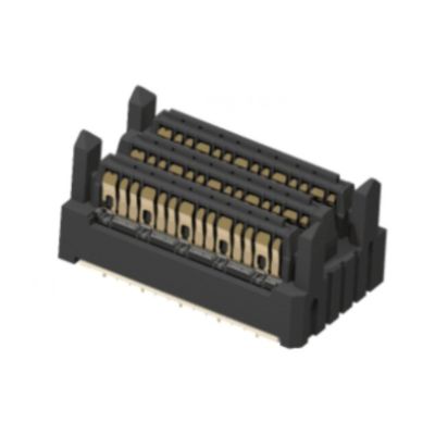 Konektor 10158786-101LF Dukungan 112Gbps PAM4 Kinerja 92Ω Backplane Connector