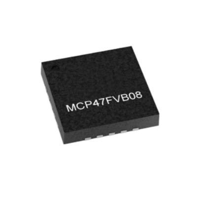 Integrated Circuit Chip MCP47FVB08-E/MQ 8-Bit Octal Output DAC Dengan Antarmuka I2C