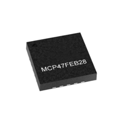 Integrated Circuit Chip MCP47FEB28-E/MQ 12-Bit DAC Dengan EEPROM Dan Antarmuka I2C
