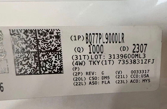 BQ77PL900DLR Chip Sirkuit Terpadu Pelindung Baterai Li-ion Sel Seri 5-10 dan Ujung Depan Analog