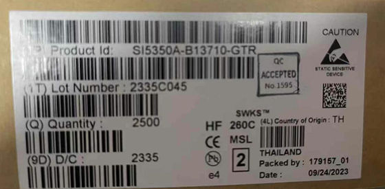 SI5350A-B13710-GTR Chip Sirkuit Terpadu Generator Jam CMOS 10-MSOP