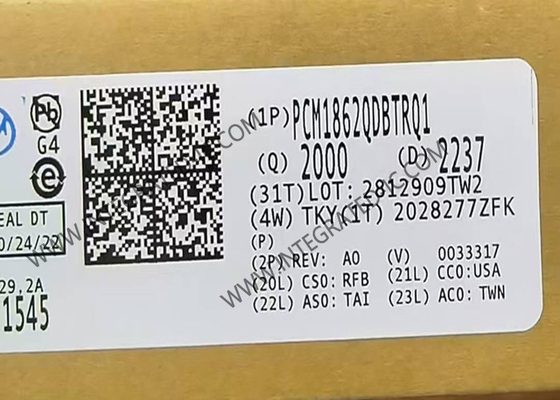 PCM1862QDBTRQ1 Chip Sirkuit Terpadu Otomotif ADC Audio 2 Saluran 192 KHz