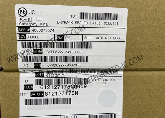 CYPD6227-96BZXI Chip Sirkuit Terpadu Port Ganda Pengontrol USB Tipe C IC VFBGA96