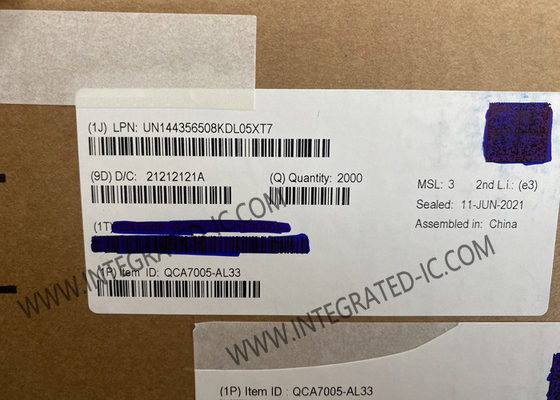 QCA7005-AL33 IoT Chip Powerline Komunikasi Dan HomePlug Hijau PHY QFN-68