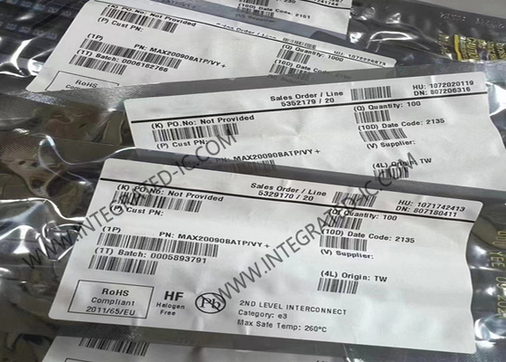 20-WFQFN MAX20090BATP/VY+ Otomotif Pengontrol LED Kecerahan Tinggi Tegangan Tinggi