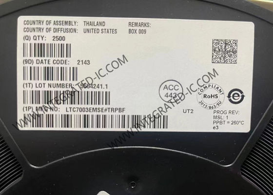 Integrated Circuit Chip LTC7003EMSE 60V dilindungi High Side NMOS Static Switch Driver