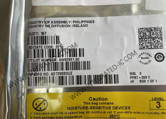 AD7265BSUZ Chip Sirkuit Terpadu Konverter ADC 12-Bit TQFP-32 SAR ADC 3 Saluran