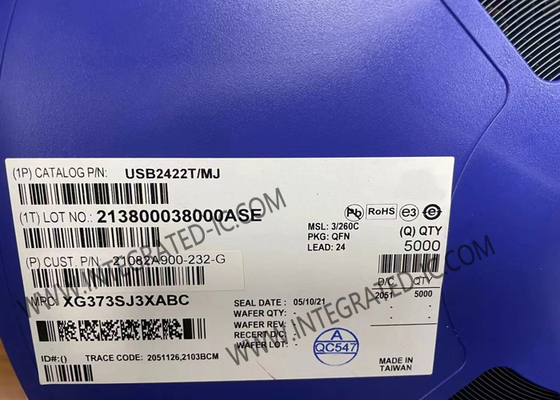 USB2422T/MJ Chip Sirkuit Terpadu 2-Port USB 2.0 Pengendali Hub Kecepatan Tinggi QFN-24