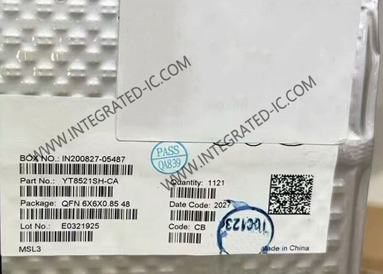 Ethernet IC YT8521SH-CA Chip Lapisan PHY Ethernet 1000M Port Tunggal QFN48