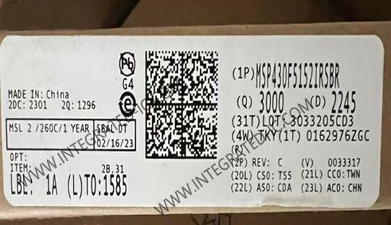 MSP430F5152IRSBR Mikrokontroler MCU 16-Bit MCU 25MHz Mikrokontroler Sinyal Campuran